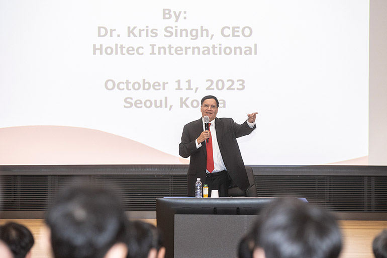 Special Lecture by Dr. Kris Singh, President & CEO of Holtec